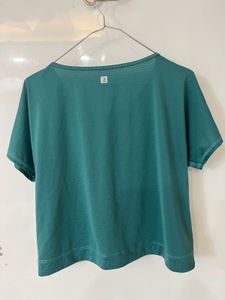 Teal and lilac Activewear Cropped Top combo