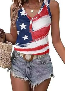 American Flag Tank Top