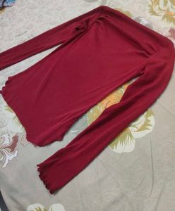 Chic Red One-Shoulder Top