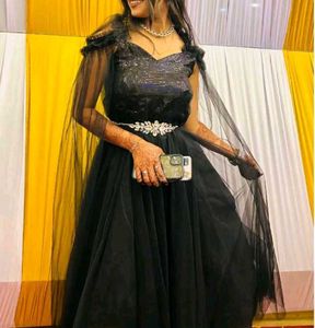 Elegant Black Party Gown
