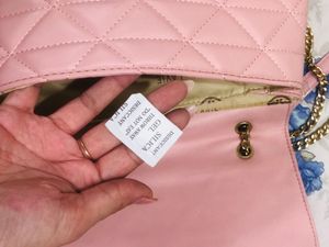 Chic Quilted Pink Shoulder Bag