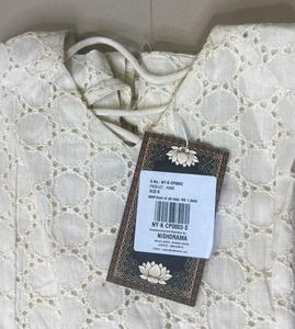Nishorama Hans Halterneck Corset Kurti – Beige
