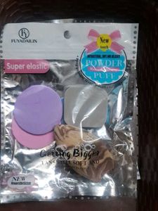 Set of Makeup Powder Puffs