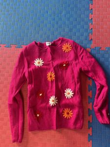Pink Floral Cardigan