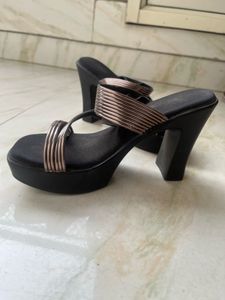 Metallic 3 inch Wedge Sandals