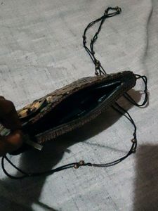 Handcrafted Coconut Shell Beaded Sling bag for Wom