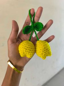Crocheted Tulip 🌷 keychain