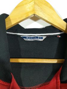 Red Printed Hoodie For Men's