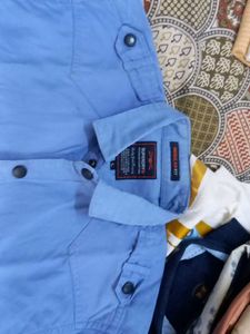 Superdry Men's Light Blue Casual thick Shirt