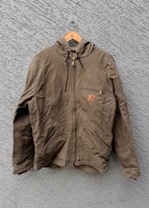 Carhartt Brown Hooded Work Jacket