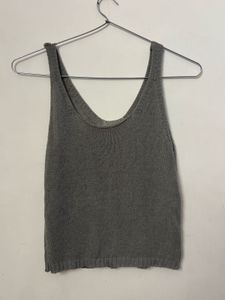 Grey Knit Tank Top