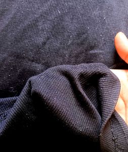 Black Puff Sleeve Mock Neck Dress