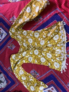 trendy yellow kurta