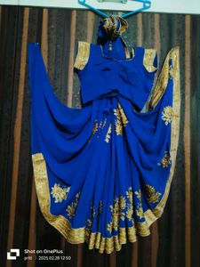 Women And Girls Blue Saree