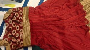 Beautiful Red &amp; Gold gown