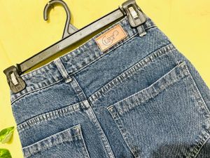 Distressed Blue Denim Jeans