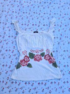 Floral Print Sleeveless Top