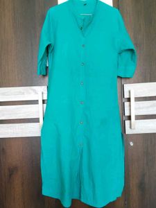 Teal Straight Kurta