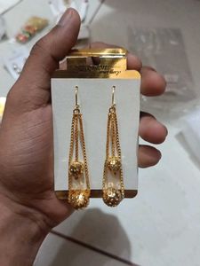 Elegant Gold-Tone Drop Earrings