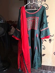 Embroidery  Kurta Set