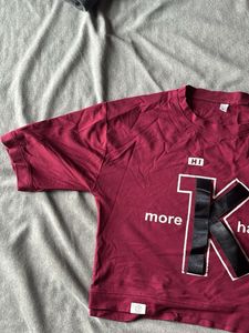 Maroon Graphic Print T-Shirt