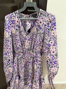 Boohoo Print Cut-out Mini Romper