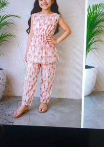 Cute Flamingo Print Girls' Outfit size available 2