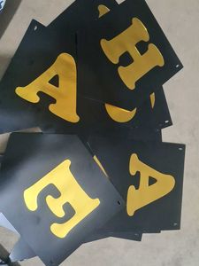 Happy Anniversary Gold Letter Banner