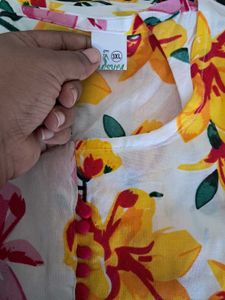 Floral Print Kurta