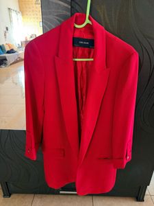 Zara Basic Red Blazer