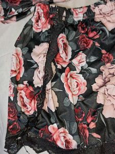 Floral Print Pajama Set
