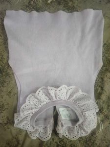 Charming Lavender Scalloped Top