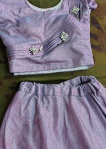 Sparkly Lilac Lehenga Choli Set