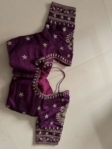 Stunning Embroidered Purple Blouse