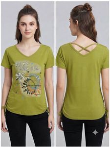 Chic V-Neck Graphic Tee