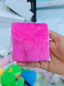 Cute Pink Cartoon Plush Toy Keychain