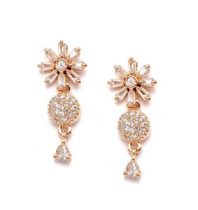 Elegant Rose Gold Necklace &amp; Earring Set