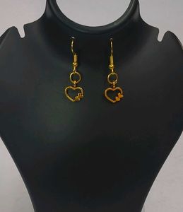 Double Heart Metal Eyerring  Latest Trending Fancy