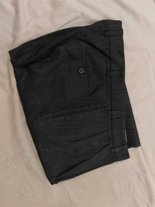 Men's Charcoal Striped Dress Pants