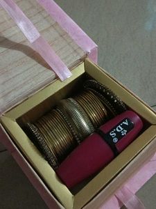 Set of 12 Gold Tone Bangles with Rhinestones