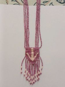 Tribal bohemian handcrafted Fringe Necklace