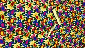 Vibrant Embroidered Kurta Fabric