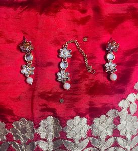 Exquisite Kundan Pearl Necklace Set