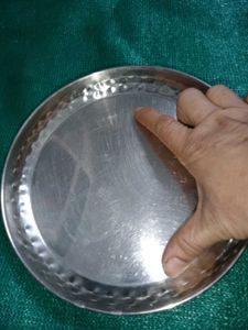 Vintage Stainless Steel Plate