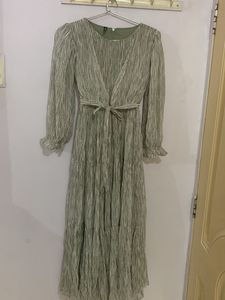 Pleated Tiered Maxi Dress