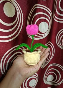 Crochet Tulip in Pot