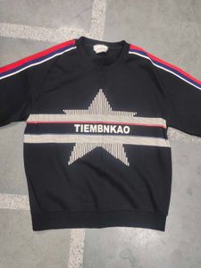 Black Star Print Sweatshirt
