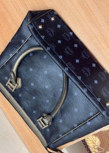 MCM Monogram Lion Detailed Handbag