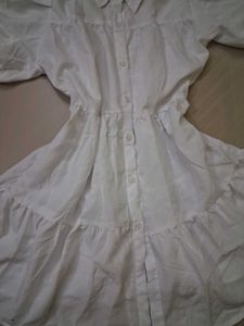 white shoujo girl dress