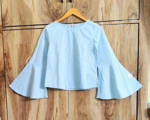 Sky blue cotton top size-34